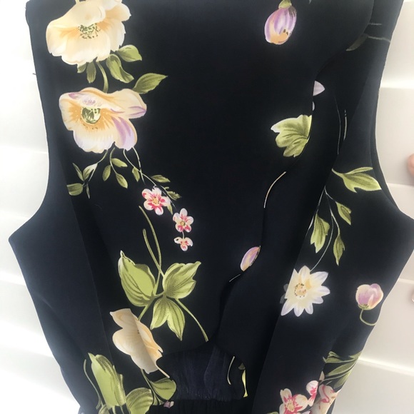 Beautiful Navy Floral Dress - Picture 2 of 3